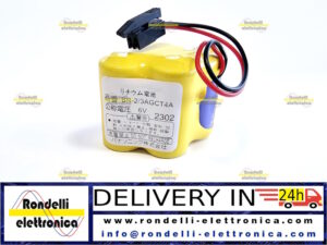 BATTERIA LITIO  6V BR-2/3AGCT4A A98L-0031-0025 CONNETTORE NERO  A06B-6114-K504