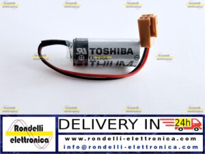BATTERIA LITIO 3,6V TOSHIBA ER4V/3.6V CONNETTORE MARRONE