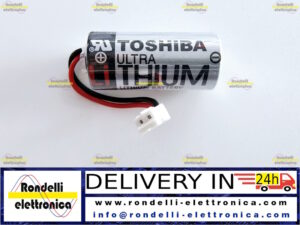 BATTERIA LITIO 3,6V TOSHIBA ER4V/3.6V CONNETTORE BIANCO